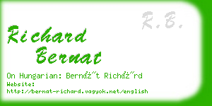 richard bernat business card